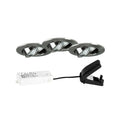LED innbyggingsspot BB03 3-pack dimbar matt nikkel forfra