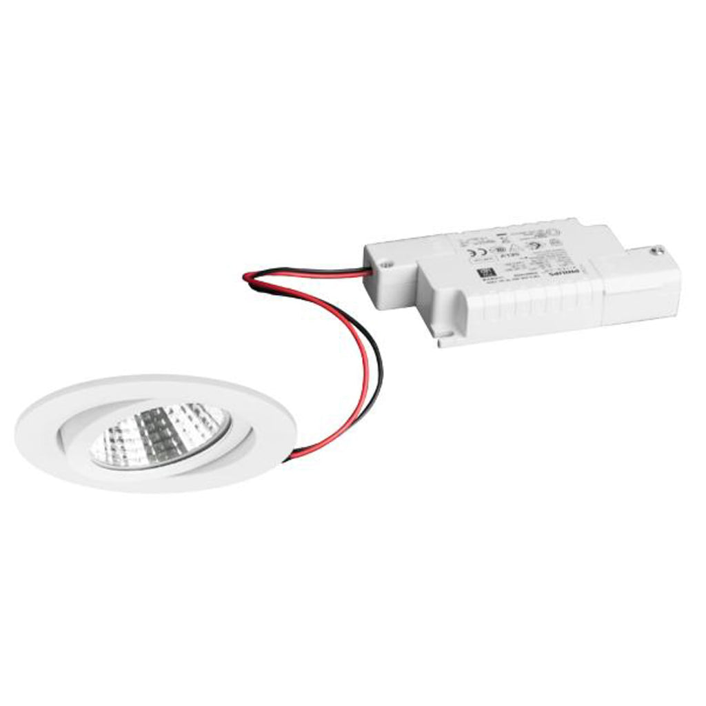 LED innbyggingsspot BB03 dimbar svingbar aluminium forfra