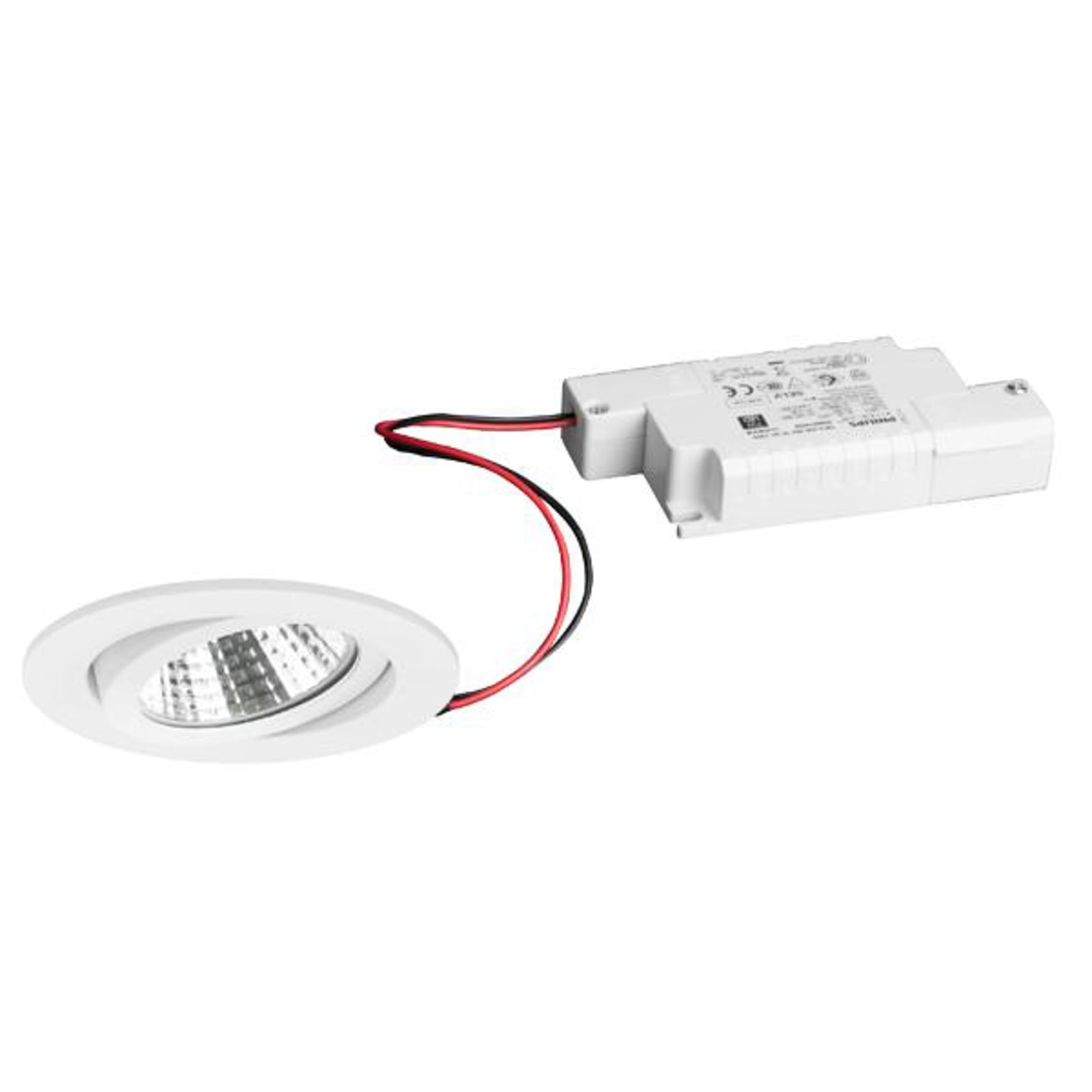 LED innbyggingsspot BB03 dimbar svingbar aluminium forfra
