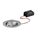 LED innbyggingsspot BB03 svingbar matt nikkel Ø8,2 cm forfra