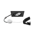 LED innbyggingsspot BB05 rund dimbar svart matt fra front