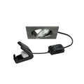 LED innbyggingsspot BB05 svingbar matt nikkel forfra