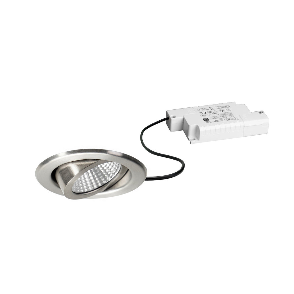 LED innbyggingsspot BB09 dimbar rustfritt stål forfra