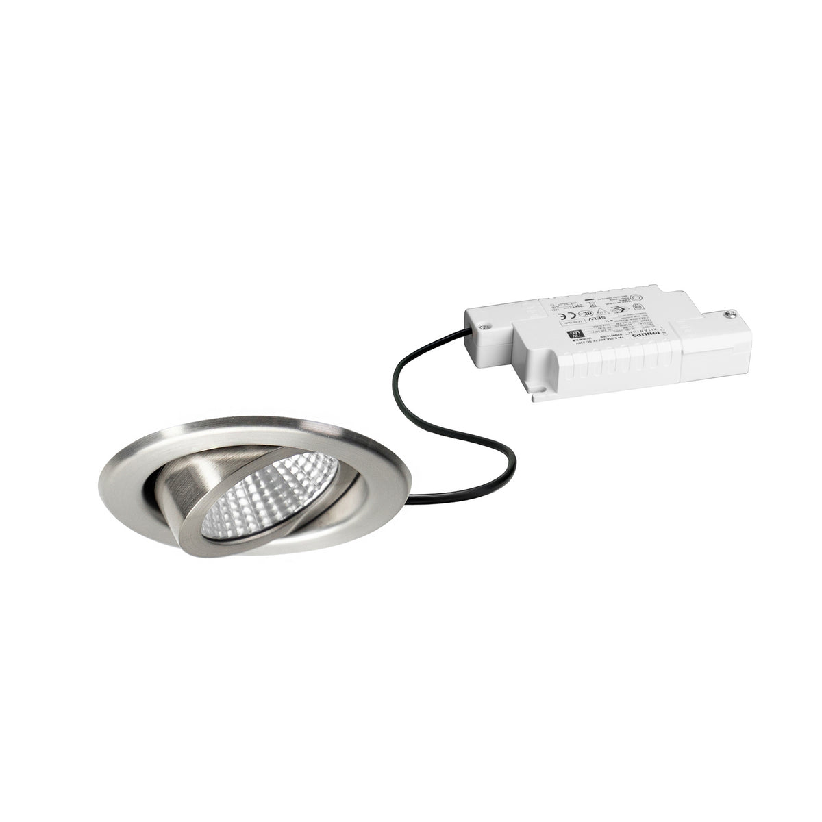 LED innbyggingsspot BB09 dimbar rustfritt stål forfra