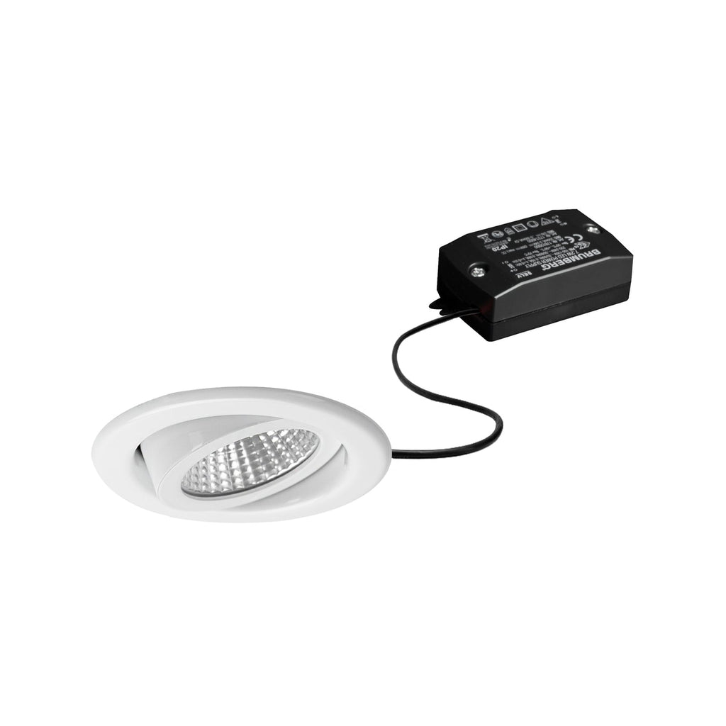 LED innbyggingsspot BB09 svingbar hvit 6W 3000K forfra