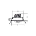 LED innbyggingsspot BB13 dim2warm matt nikkel dimbar 6W forfra