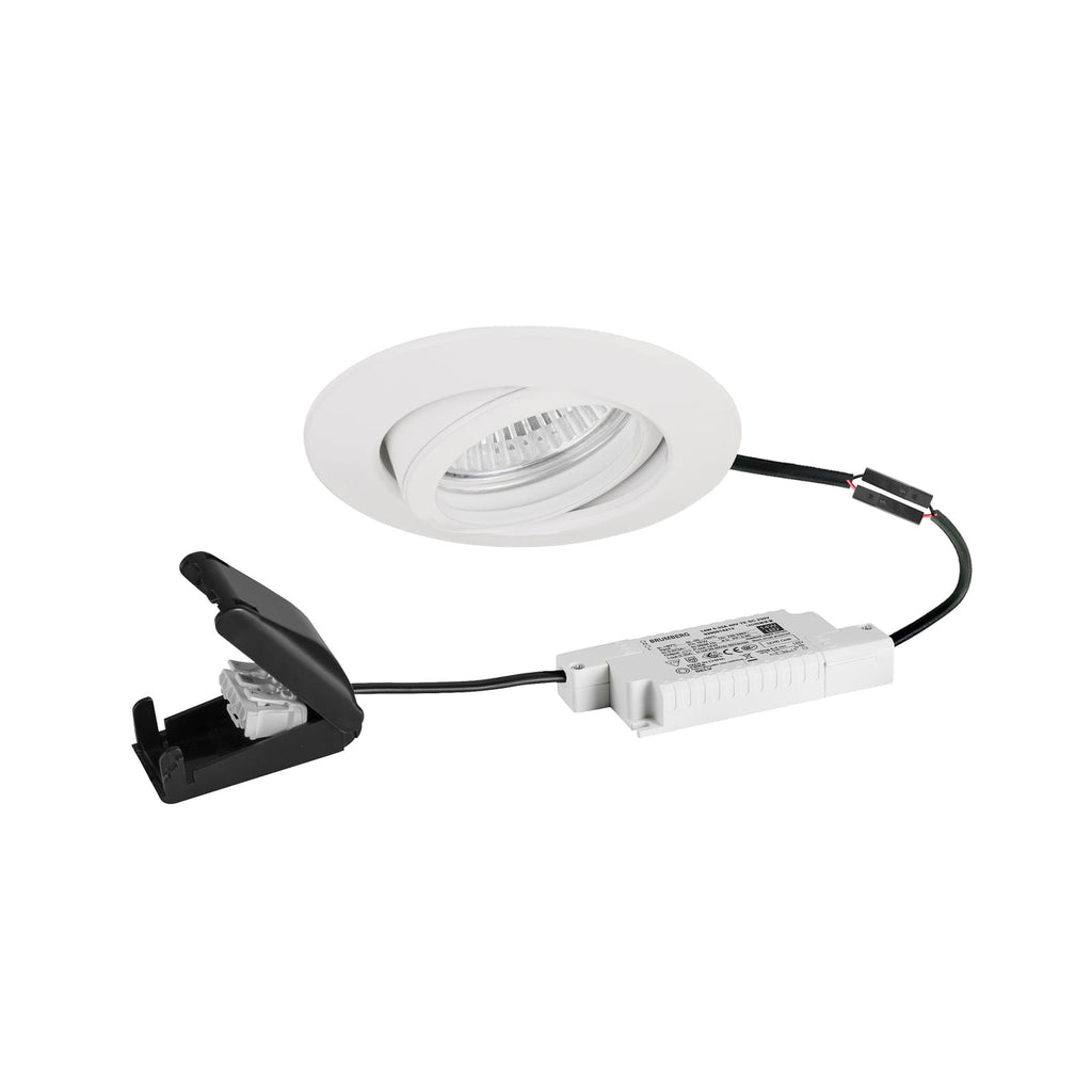 LED innbyggingsspot BB13 dimbar svingbar Ø8,8 cm 6W fra BRUMBERG front
