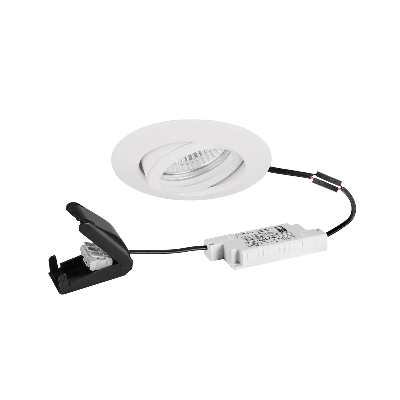 LED innbyggingsspot BB13 dimbar svingbar Ø8,8 cm 6W fra BRUMBERG front