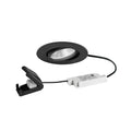 LED innbyggingsspot BB23 svart matt IP65 dimbar 7W forfra