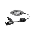LED innbyggingsspot BB23 svingbar 7W IP65 matt nikkel forfra