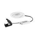 LED innbyggingsspot BB35 dimbar strukturhvit Ø8,2 cm 7W forfra