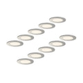 LED innbyggingsspot Cadance 10-pack sølv dimbar forfra