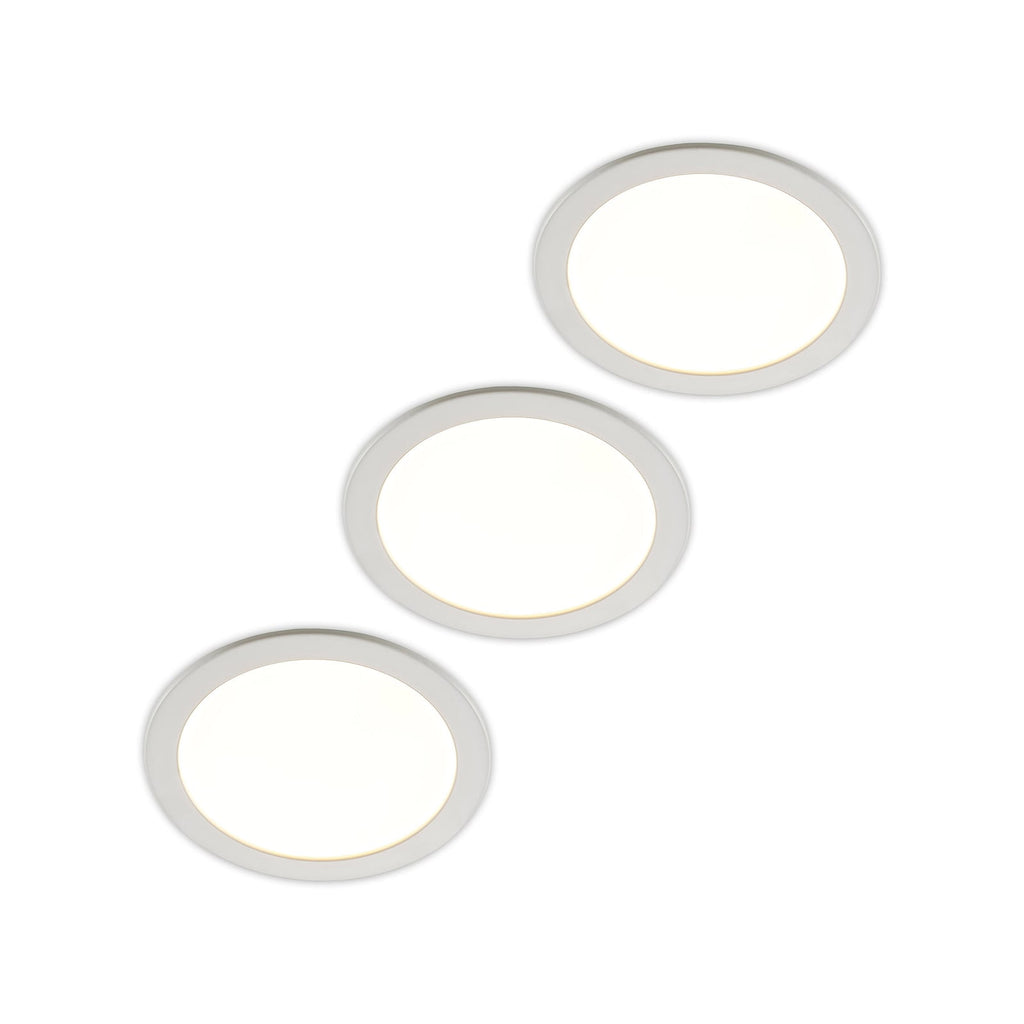 LED innbyggingsspot Cadance dimbar hvit Ø24 cm CCT IP44 forfra