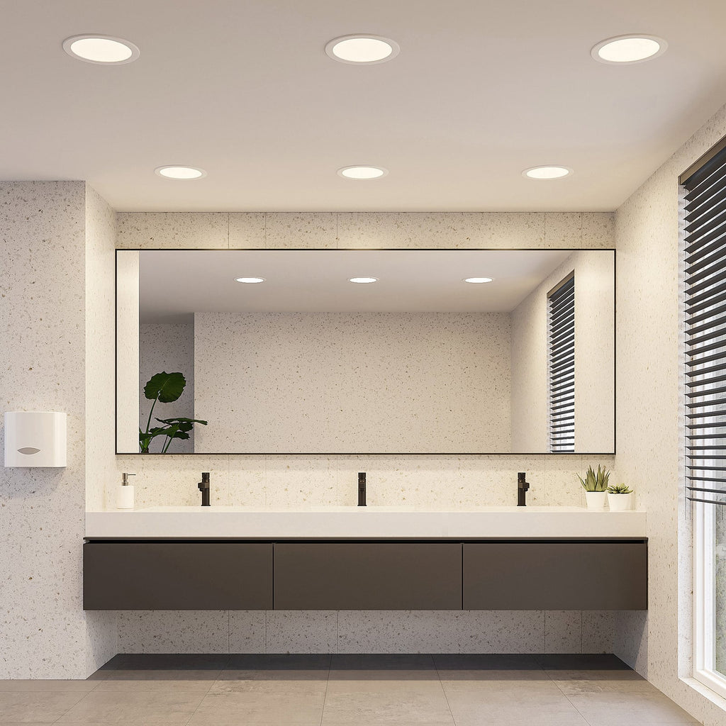 Detalj av LED innbyggingsspot Cadance dimbar hvit Ø24 cm CCT IP44