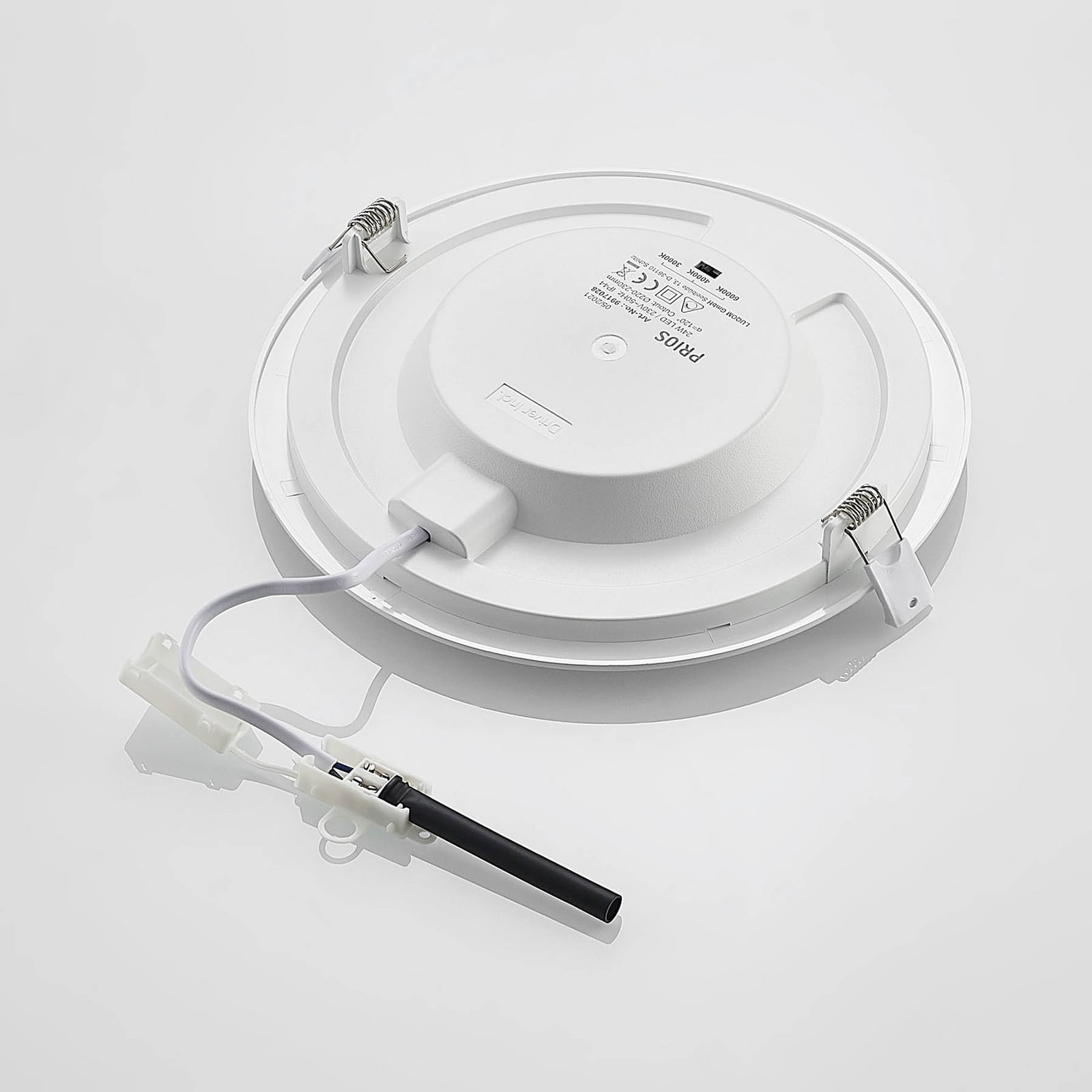 Detalj av LED innbyggingsspot Cadance hvit dimbar CCT Ø24 cm IP44