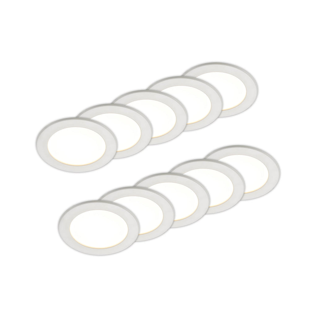 LED innbyggingsspot Cadance hvit Ø17 cm CCT IP44 forfra