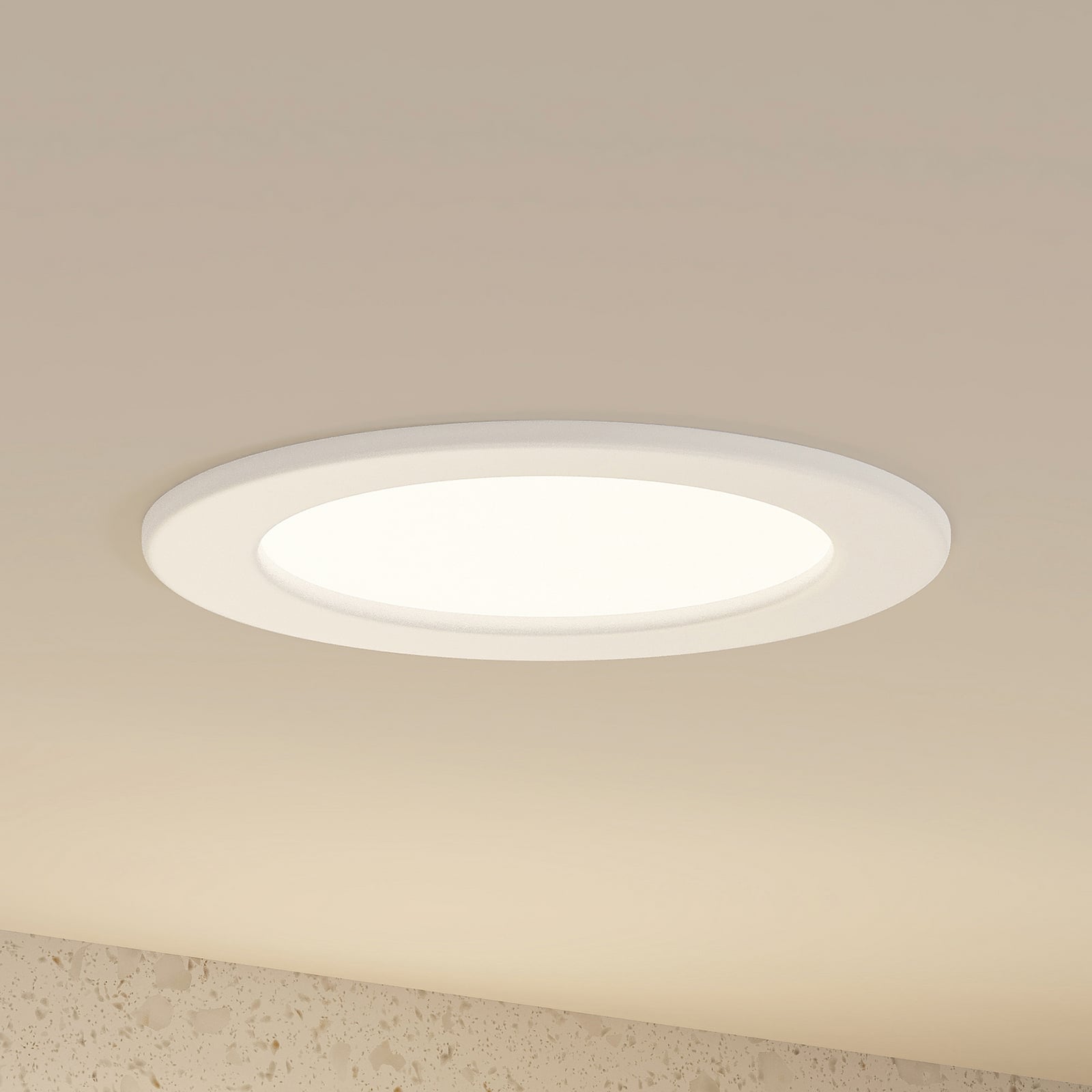 LED innbyggingsspot Cadance hvit Ø17 cm CCT IP44 nærbilde