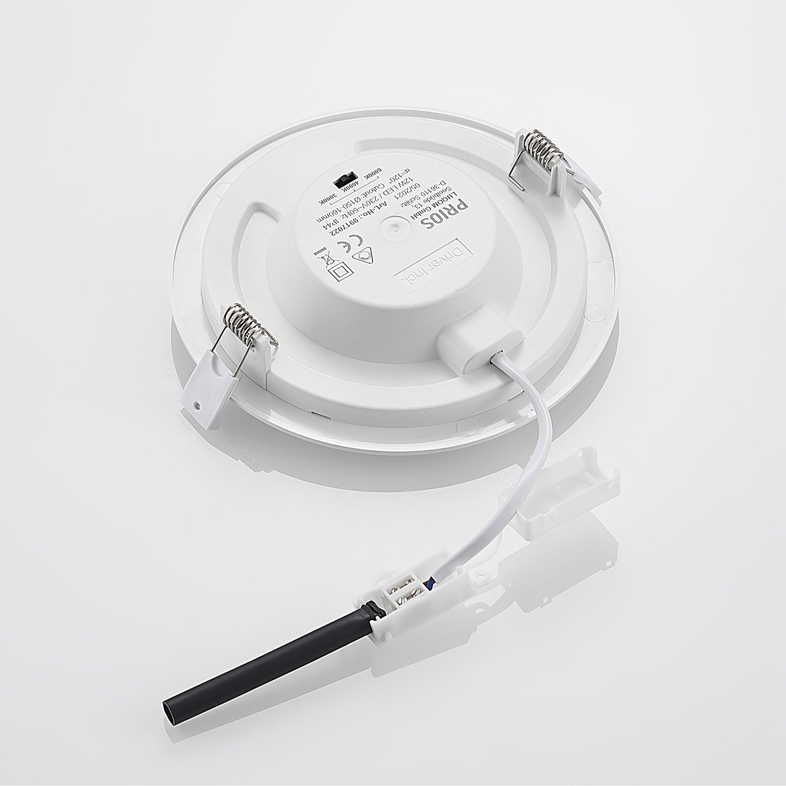 LED innbyggingsspot Cadance hvit Ø17 cm CCT IP44 pakke