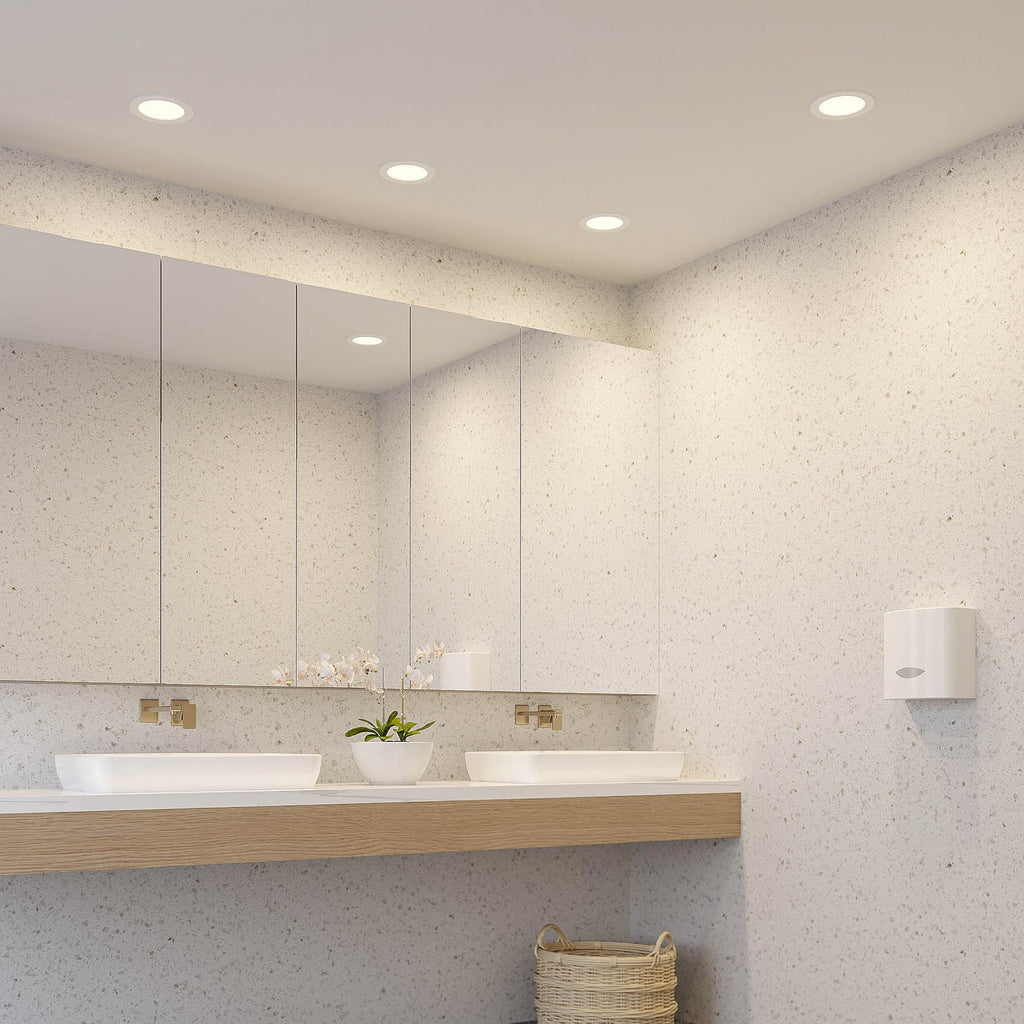 LED innbyggingsspot Cadance hvit Ø17 cm dimbar bakside