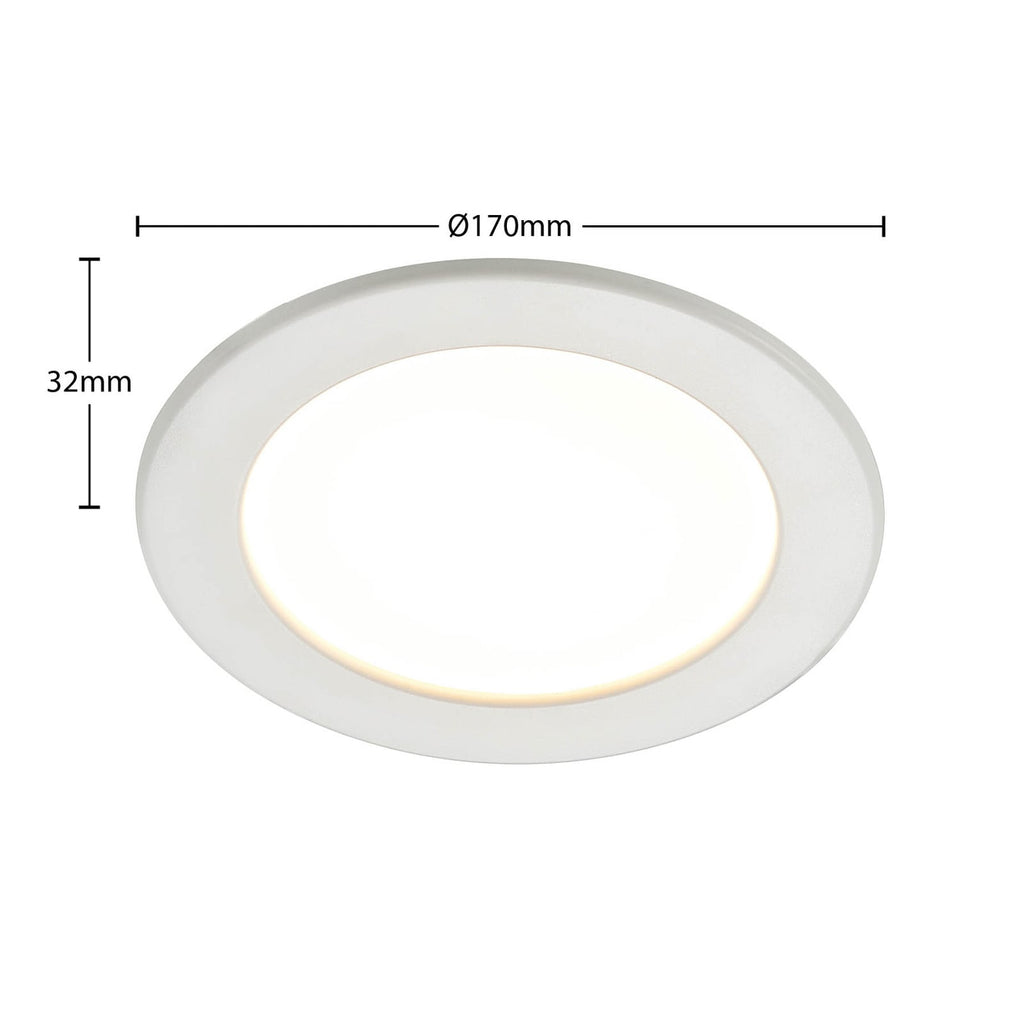 LED innbyggingsspot Cadance hvit Ø17 cm dimbar montert
