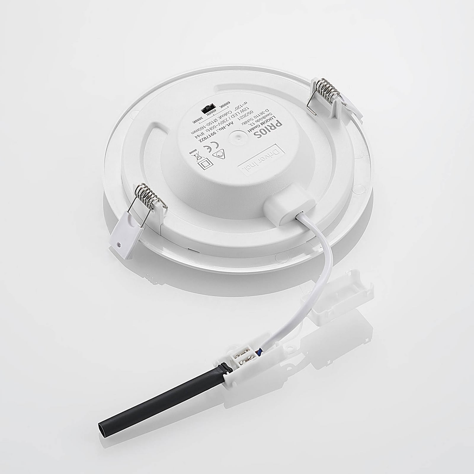 LED innbyggingsspot Cadance hvit Ø17 cm dimbar nærbilde