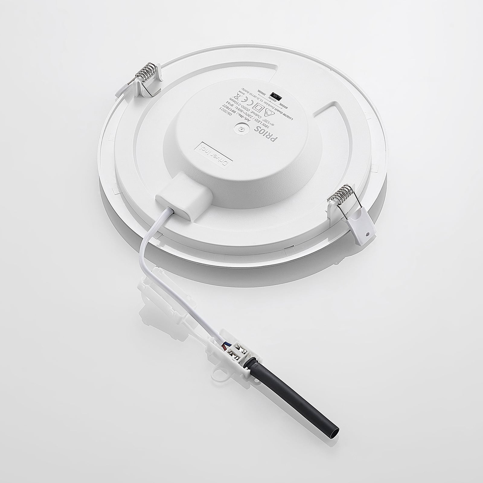 Dimmerfunksjon på LED innbyggingsspot Cadance rund sølv Ø22 cm 18W CCT dimbar IP44