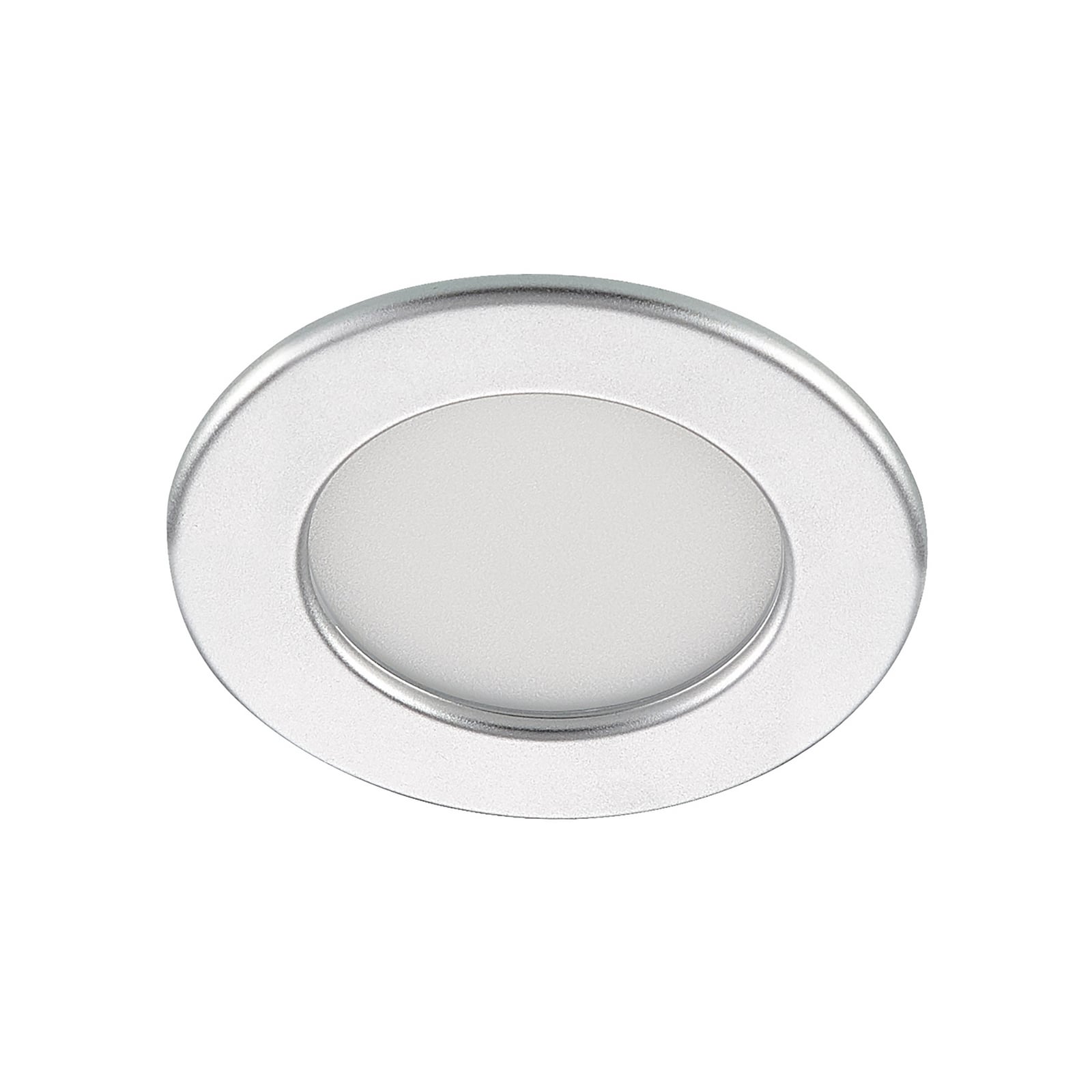 LED innbyggingsspot Cadance sølv rund dimbar CCT montert