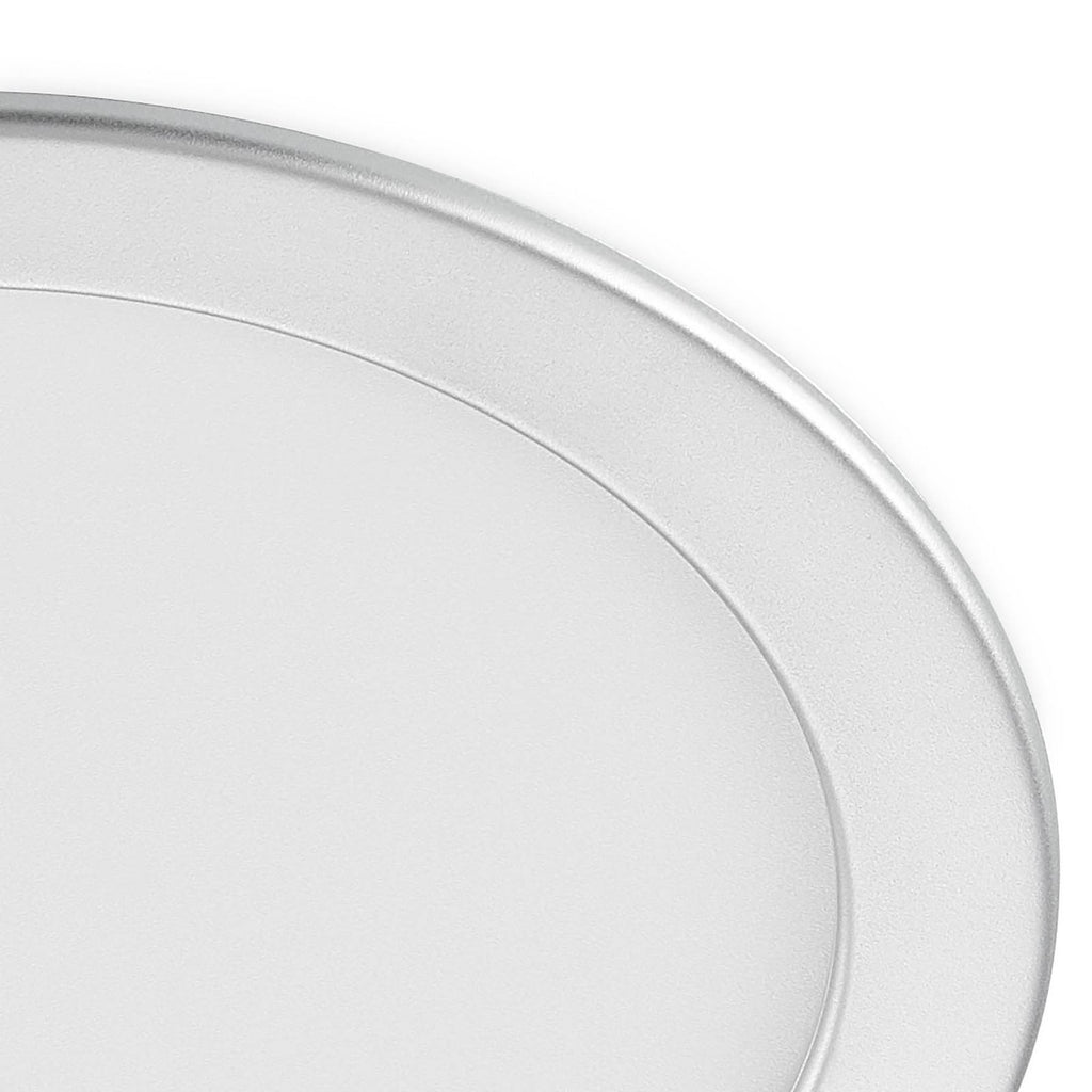 LED innbyggingsspot Cadance sølv rund dimbar CCT Ø24 cm IP44 lysdetalj