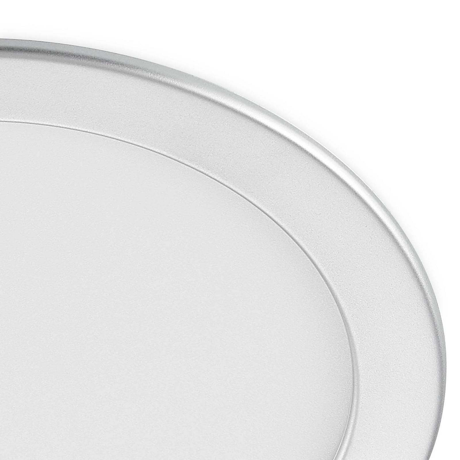 LED innbyggingsspot Cadance sølv rund dimbar CCT Ø24 cm IP44 lysdetalj