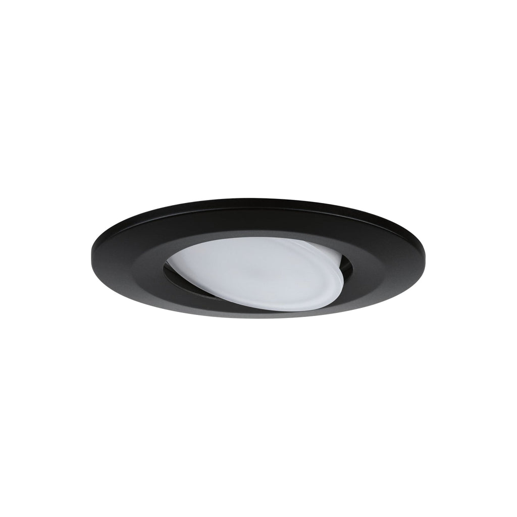 LED innbyggingsspot Calla 10-pk svart svingbar 4000K IP65 forfra
