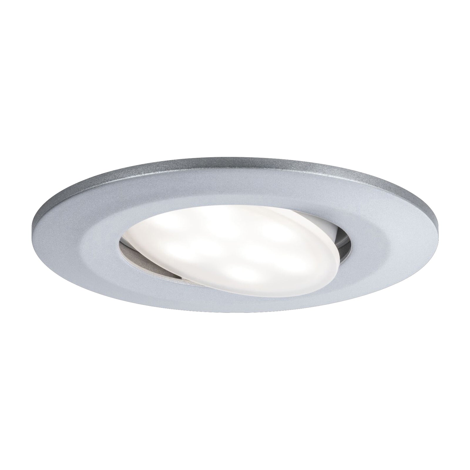 LED innbyggingsspot Calla 3-pk svingbar krom IP65 CCT bakside