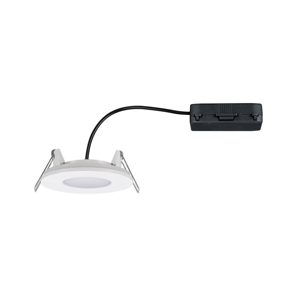 LED innbyggingsspot Calla fast hvit IP65 Ø9 cm 5W detalj