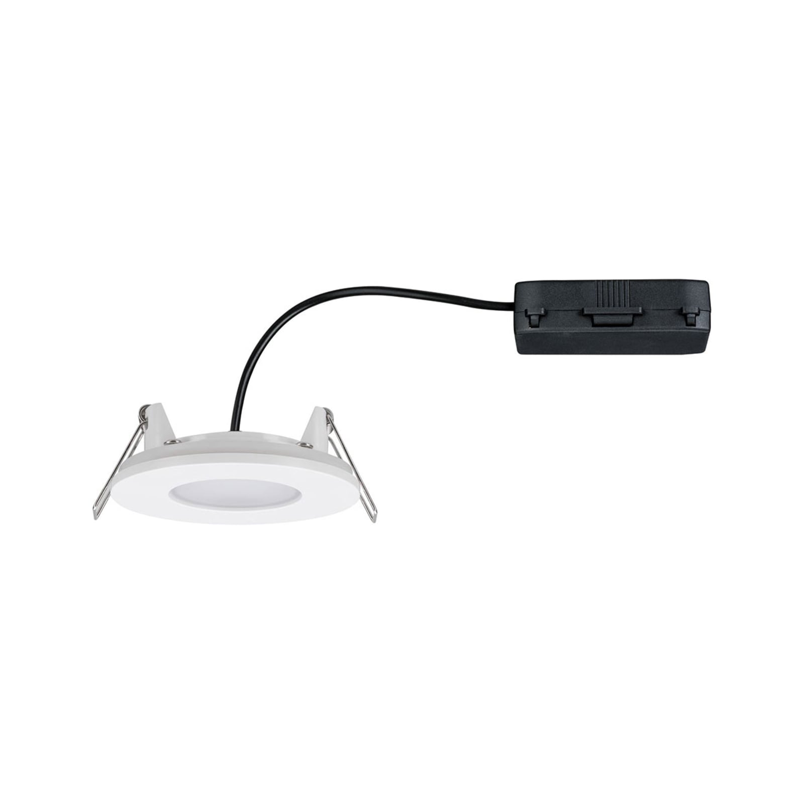 LED innbyggingsspot Calla fast hvit IP65 Ø9 cm 5W detalj