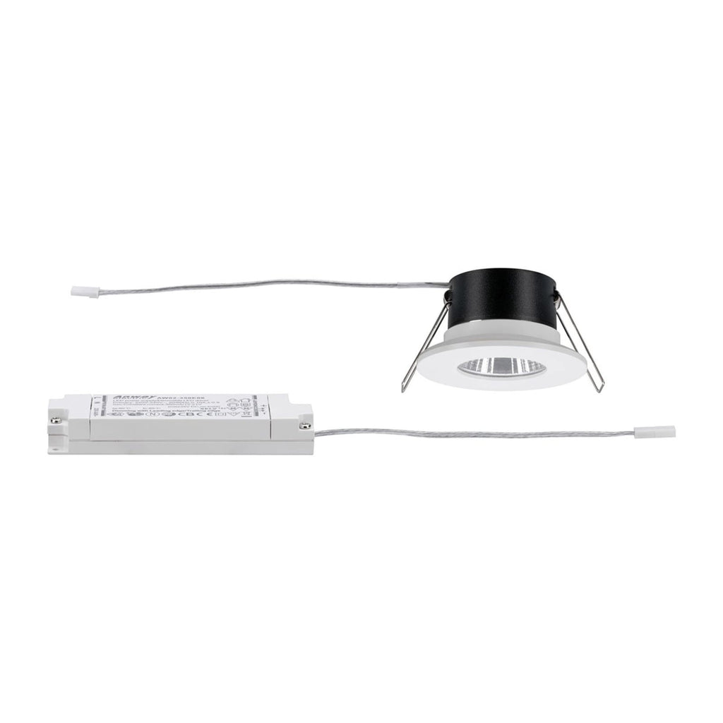 LED innbyggingsspot Calla hvit Ø8 cm 7W 4000K IP44 nærbilde