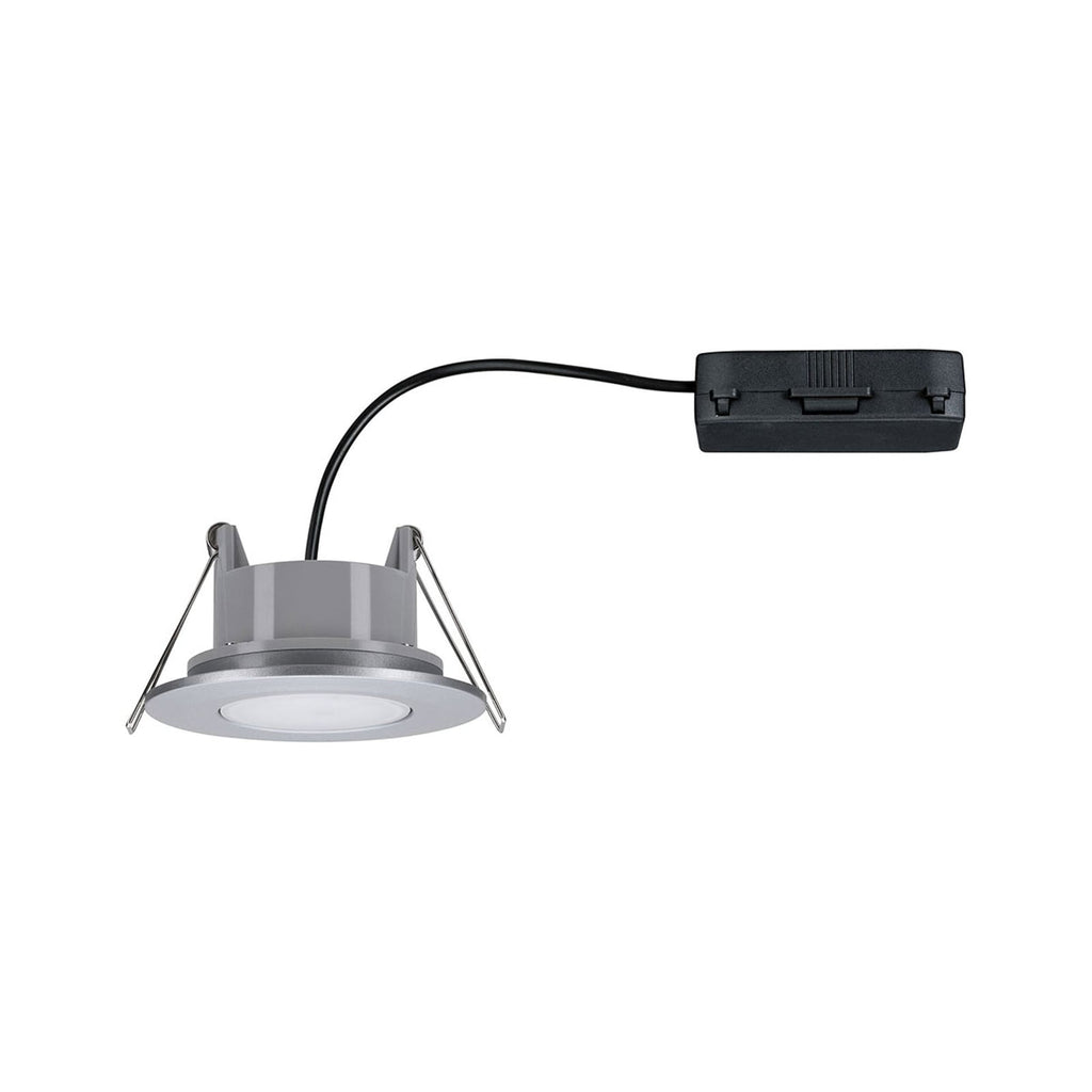 LED innbyggingsspot Calla svingbar krom matt Ø9 cm bakside
