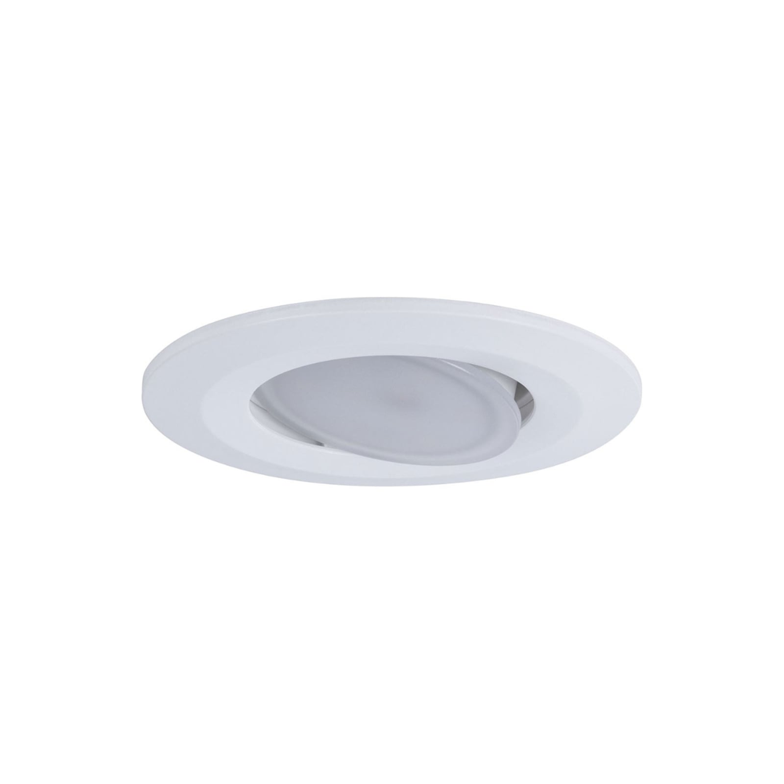 LED innbyggingsspot Calla svingbar dimbar Ø9 cm IP65 hvit forfra