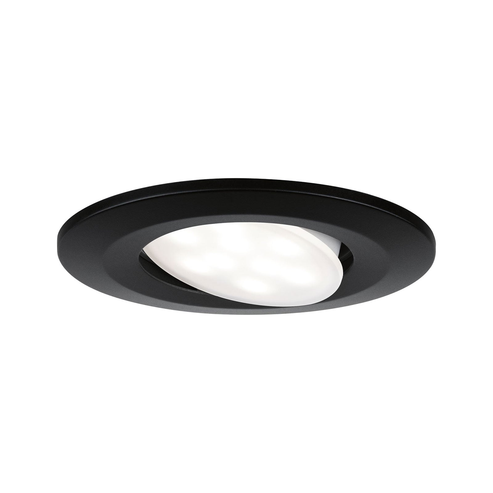 LED innbyggingsspot Calla svingbar svart IP65 3-pk bakside
