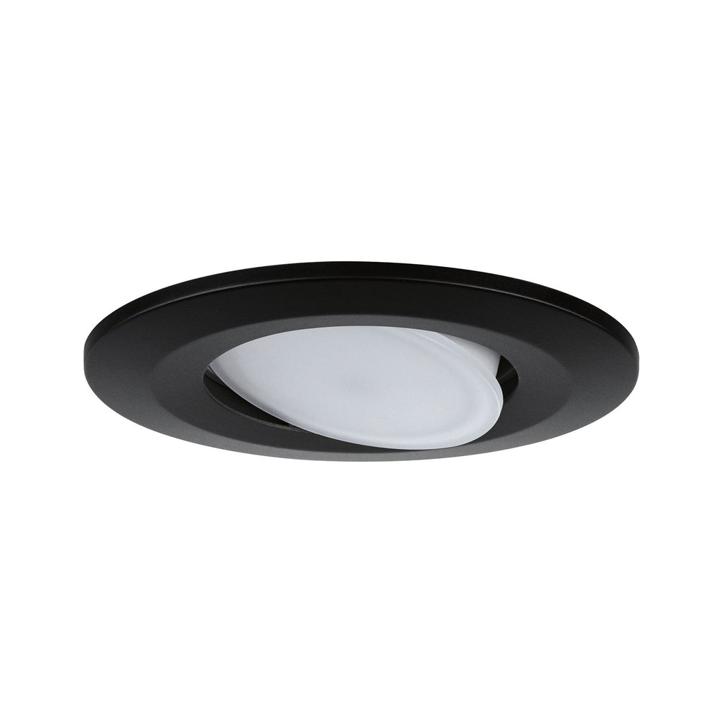LED innbyggingsspot Calla svingbar svart IP65 3-pk detalj