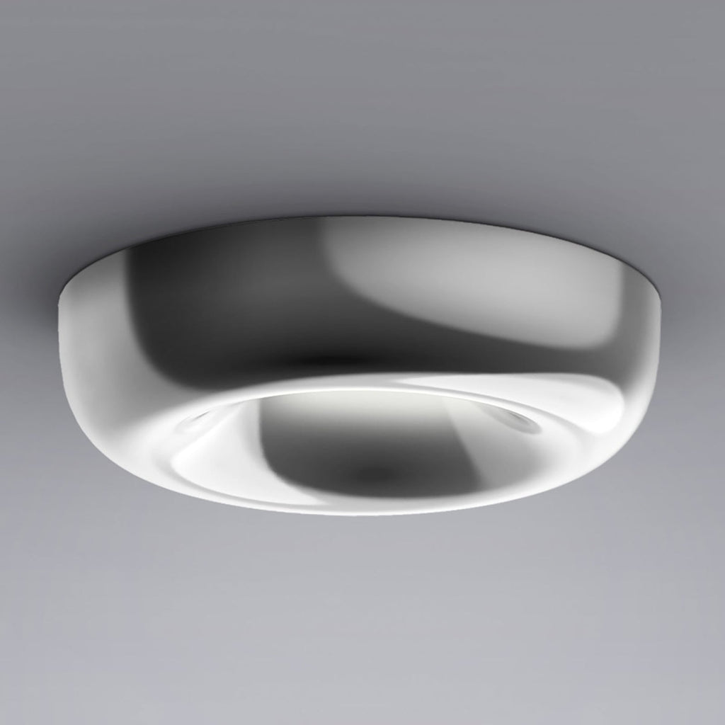 LED innbyggingsspot Cavity Recessed dimbar aluminium Ø12,5 cm forfra
