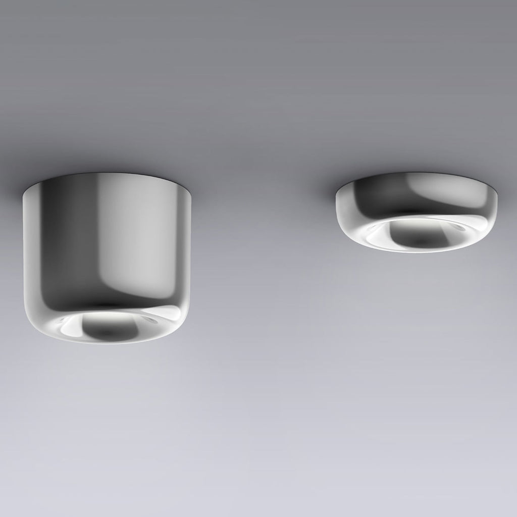 LED innbyggingsspot Cavity Recessed dimbar aluminium Ø12,5 cm bakside