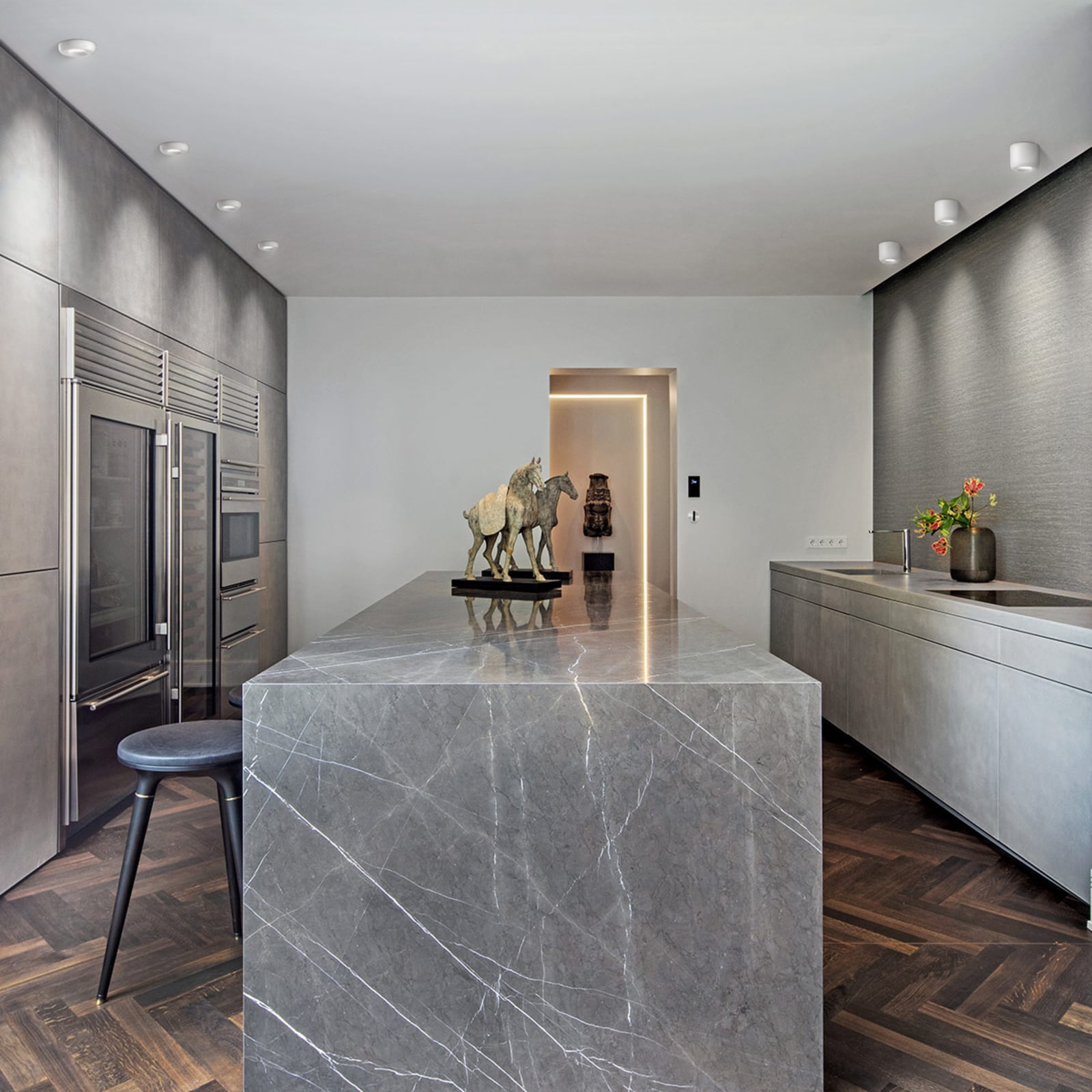 Detalj av LED innbyggingsspot Cavity Recessed S dimbar hvit Ø10 cm