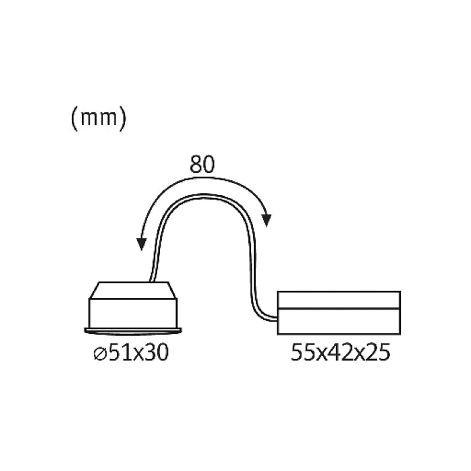 Detalj av LED innbyggingsspot Coin Nova 6W 2700K Ø5 cm