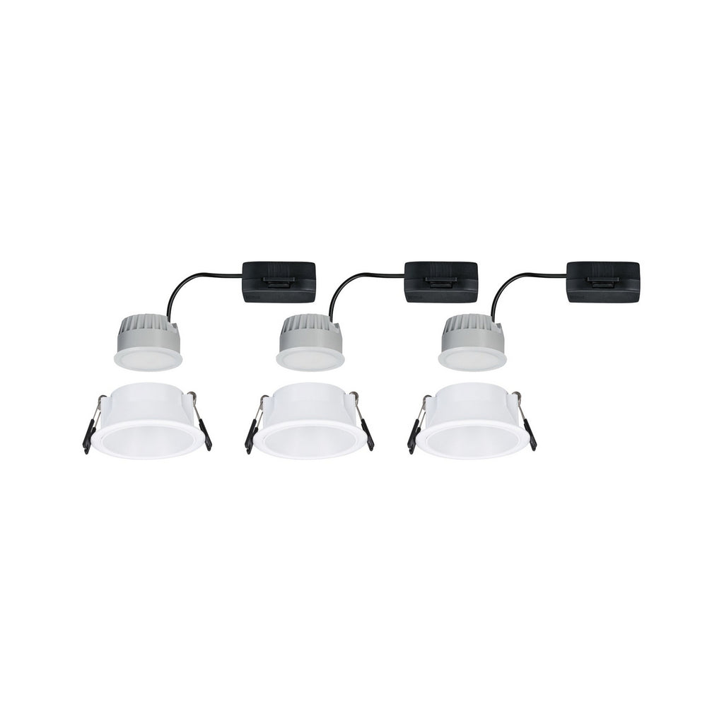LED innbyggingsspot Cole Coin hvit detalj av lyskilde
