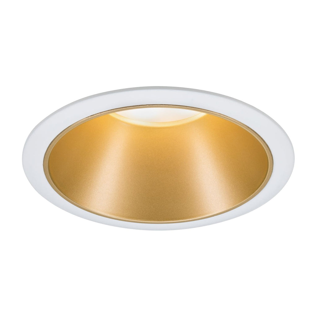 LED innbyggingsspot Cole dimbar gull/hvit Ø8,8 cm IP44 bakside