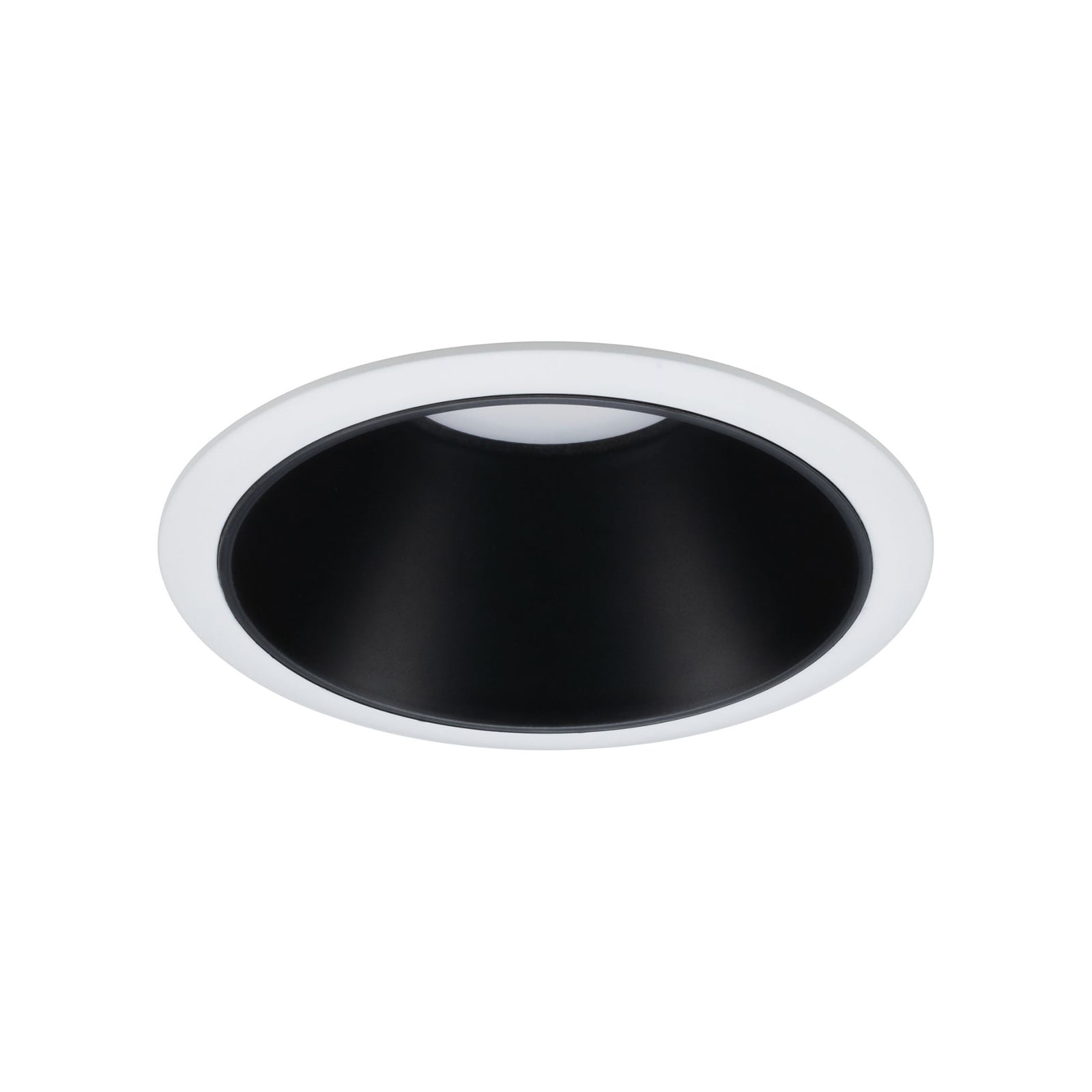 LED innbyggingsspot Cole dimbar svart-hvit IP44 6,5W bakside