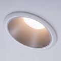 LED innbyggingsspot Cole sølv hvit dimbar IP44 Ø8,8 cm forfra