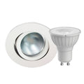 LED innbyggingsspot Decoclic aluminium GU10 4,2W hvit front