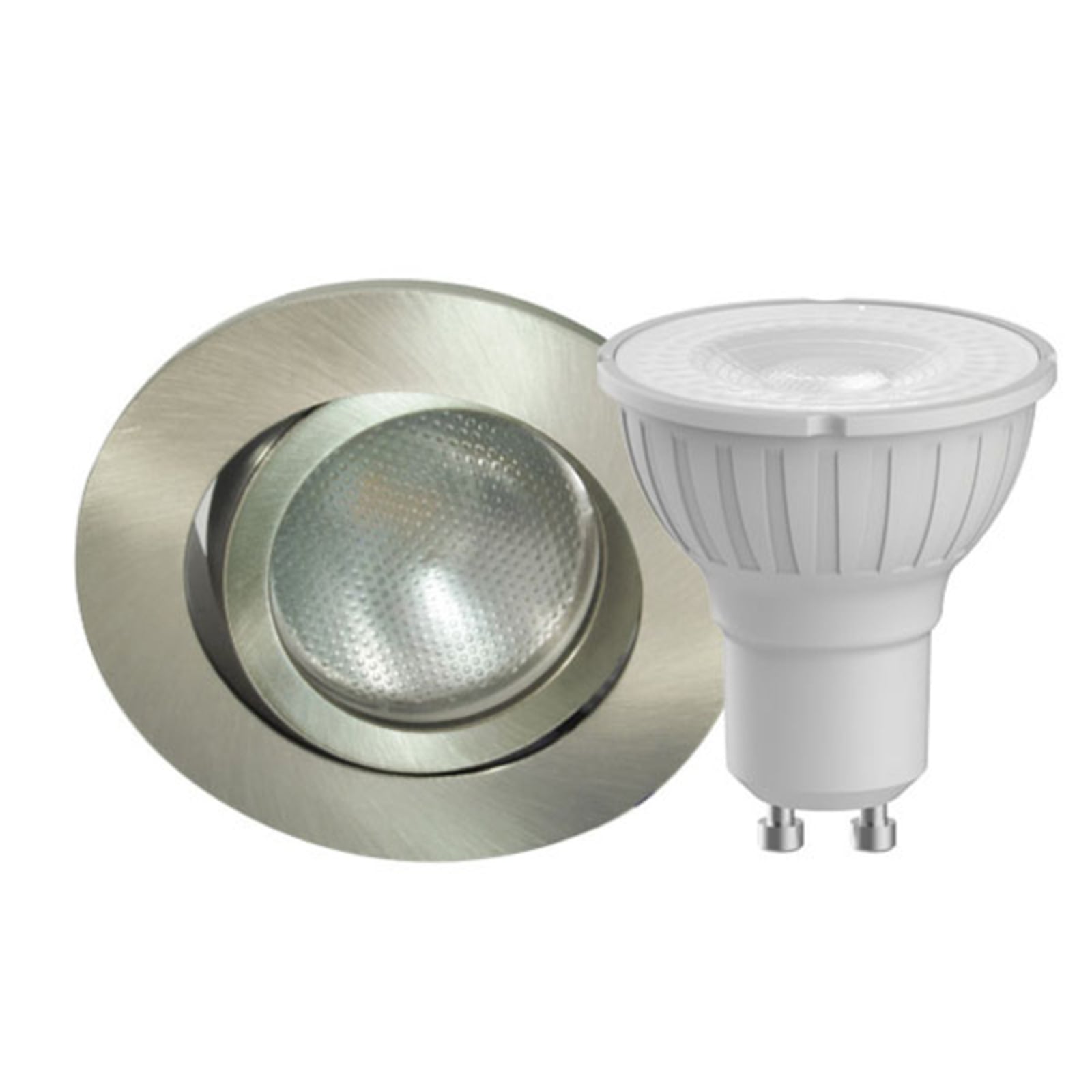 LED innbyggingsspot Decoclic GU10 5W svingbar dimbar - MEGATRON foran