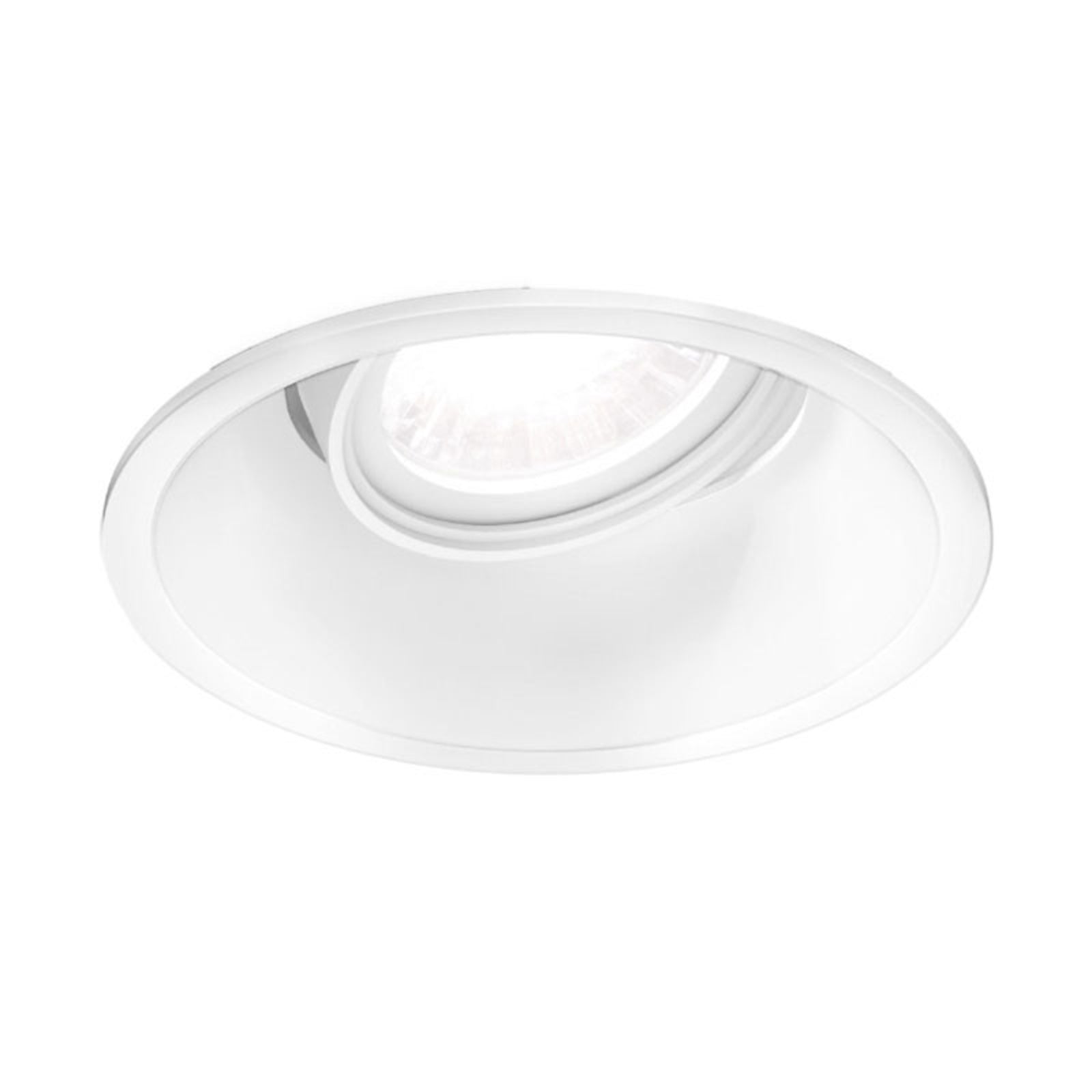 LED innbyggingsspot Deep Adjust dim-to-warm hvit Ø9,4 cm forfra