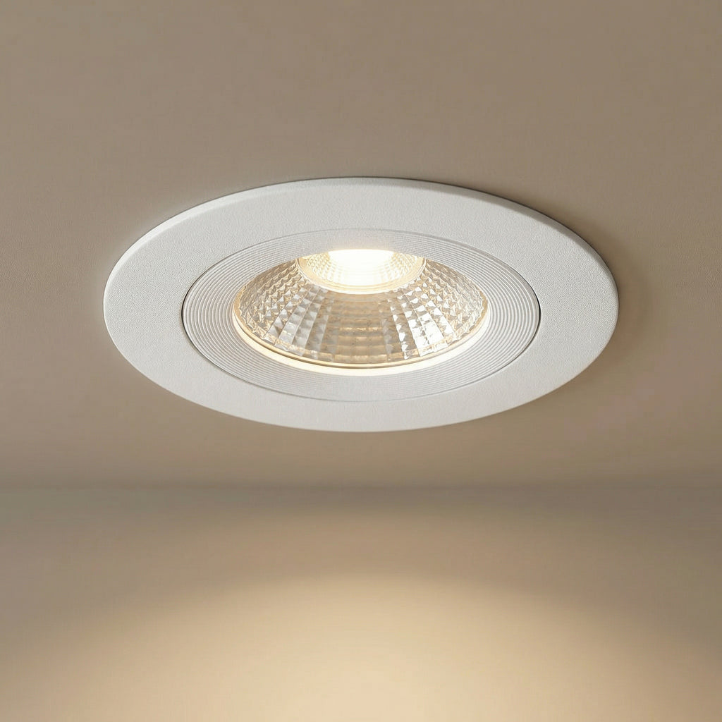 Detalj av LED innbyggingsspot Diled dimbar Ø8,5 cm 10W 3000K hvit